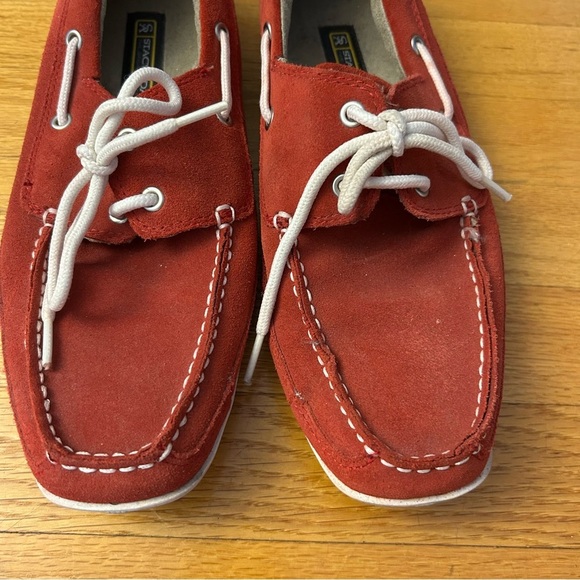 STACY ADAMS Red Suede Regatta Boat Shoes 8.5 - Picture 8 of 10